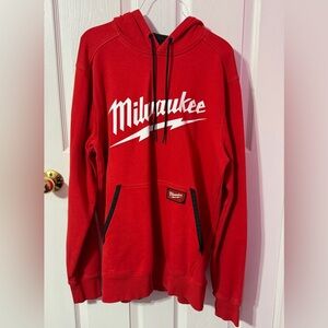Milwaukee Red Logo Pullover Hoodie